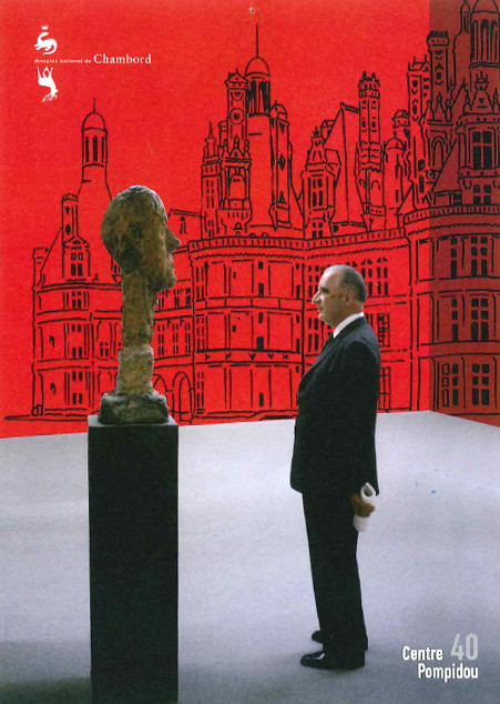 Affiche de l'exposition Pompidou à Chambord