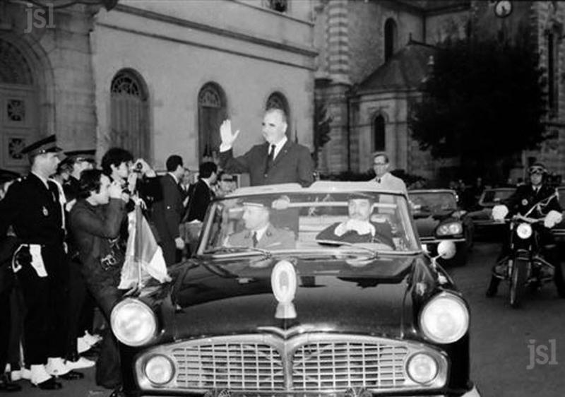 Inauguration de l'autoroute A6 (30 octobre 1970)