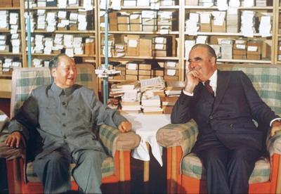 Georges Pompidou et Mao Zedong