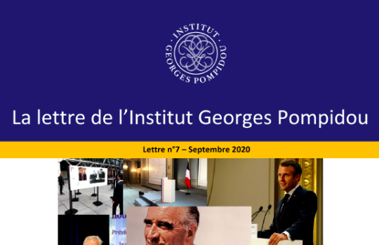 La lettre de l'Institut Georges Pompidou