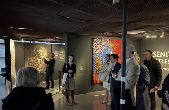 Visite de l'exposition Senghor