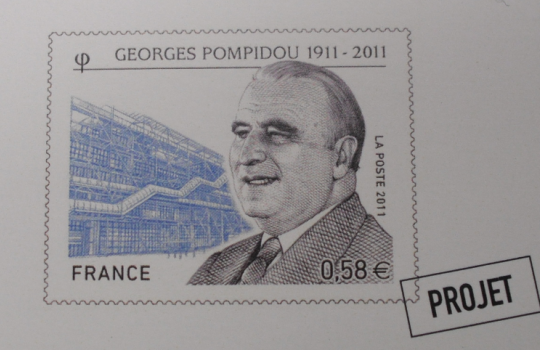 Lancement du timbre commémoratif Georges Pompidou