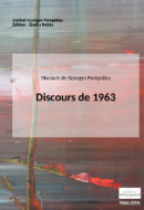 Georges Pompidou : discours de 1963